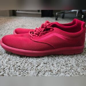 Men's Red Vans Athletic Shoes